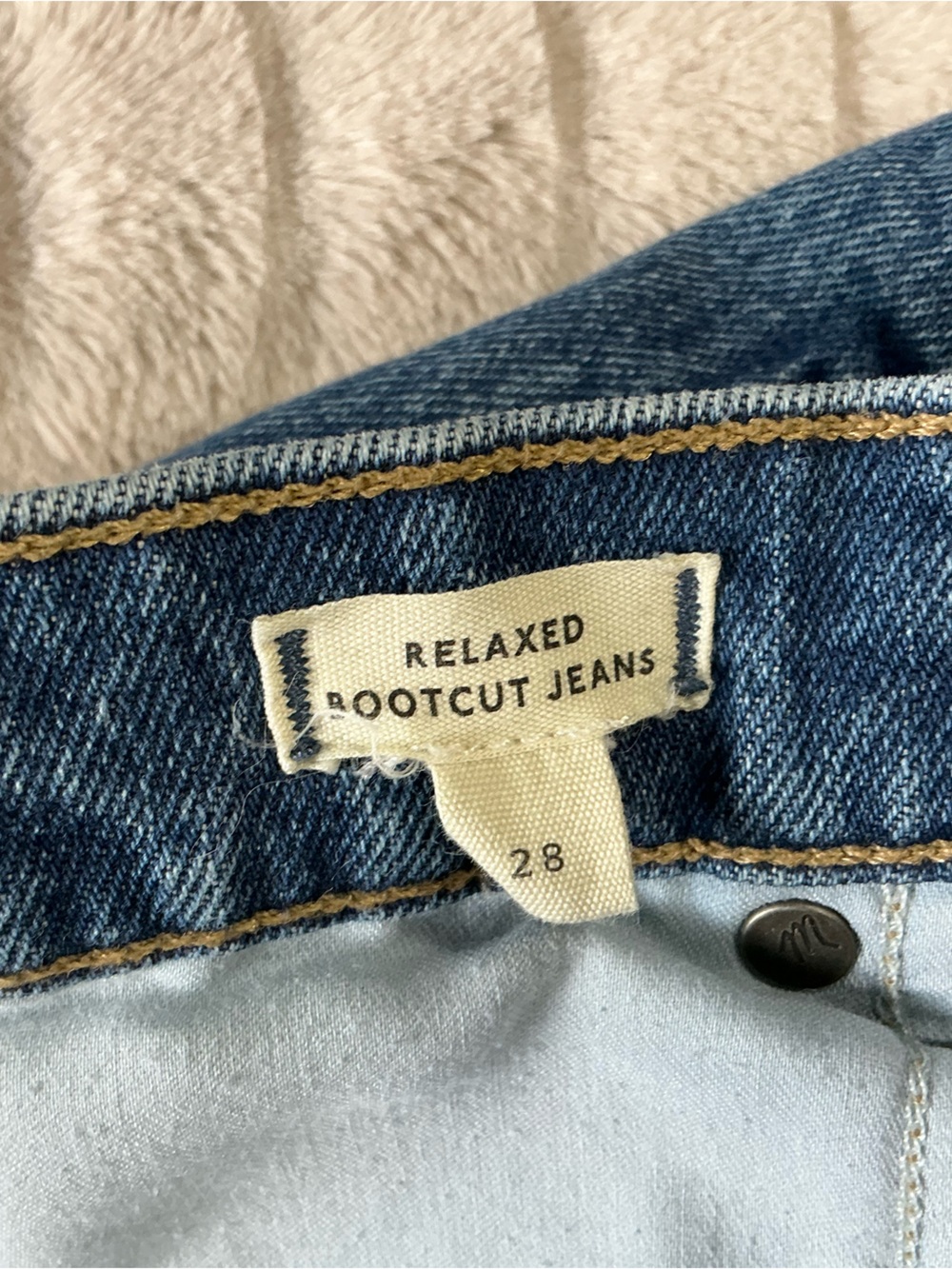 Madewell Relaxed Bootcut Jeans Size 28 Medium Wash High Rise Denim - Picture 8 of 8